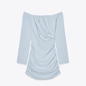 Light Blue Off-Shoulder Dress